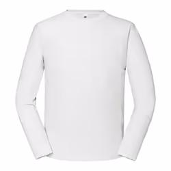 Fruit of the Loom Mens Iconic Premium Long-Sleeved T-Shirt - S, White