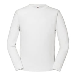 Fruit of the Loom Mens Iconic Premium Long-Sleeved T-Shirt - XS, White