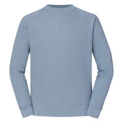 Fruit of the Loom Unisex Adult Classic Raglan Sweatshirt - L, Mineral Blue