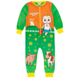 Cocomelon Childrens/Kids MacDonald Farm Baby JJ Sleepsuit - 18-24 Months, Green/Orange/Yellow