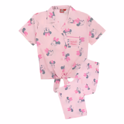 Disney Girls Minnie Mouse Short-Sleeved Pyjama Set - 9-10 Years, Pink