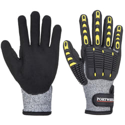 Portwest Unisex Adult A772 Impact Resistant Cut Resistant Glove - S, Grey/Black