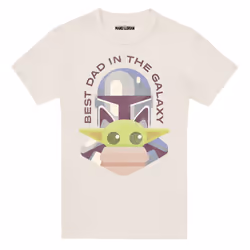 Star Wars: The Mandalorian Mens Dad And Child T-Shirt - XXL, Natural