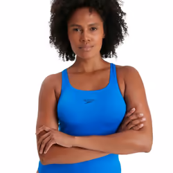 Speedo Womens/Ladies Medalist Eco Endurance+ One Piece Swimsuit - 32cm, Bondi Blue