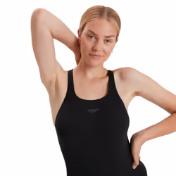Speedo Womens/Ladies Medalist Eco Endurance+ One Piece Swimsuit - 42cm, Black