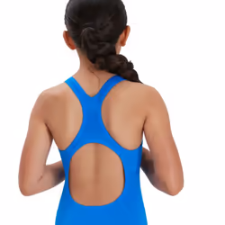 Speedo Girls Medalist Eco Endurance+ One Piece Swimsuit - 7-8 Years, Bondi Blue