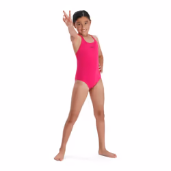 Speedo Girls Medalist Eco Endurance+ One Piece Swimsuit - 7-8 Years, Pink