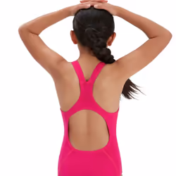 Speedo Girls Medalist Eco Endurance+ One Piece Swimsuit - 7-8 Years, Pink