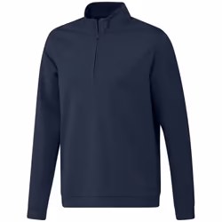 Adidas Mens Elevated Quarter Zip Sweatshirt - L, Collegiate Navy