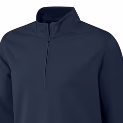 Adidas Mens Elevated Quarter Zip Sweatshirt - L, Collegiate Navy