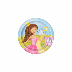 Unique Party Fairy Princess Dinner Plate (Pack of 8)