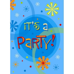 Unique Party Stellar Birthday Invitations (Pack of 8)