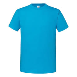 Fruit Of The Loom Mens Iconic 195 Ringspun Premium Tshirt - 3XL UK, Azure Blue