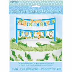 Unique Party Safari 1st Birthday Cake Topper