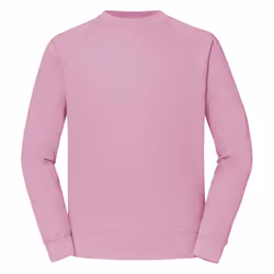Fruit of the Loom Unisex Adult Classic Raglan Sweatshirt - S, Light Pink