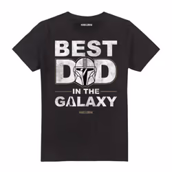 Star Wars Mens Best Dad In The Galaxy T-Shirt - XL, Black