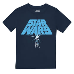 Star Wars Childrens/Kids Lightsaber Logo T-Shirt - 12-13 Years, Navy