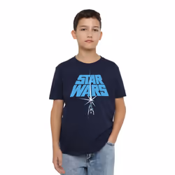 Star Wars Childrens/Kids Lightsaber Logo T-Shirt - 12-13 Years, Navy