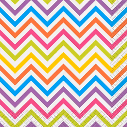 Unique Party Chevron Napkins (Pack of 16)