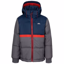 Trespass Childrens/Kids Strewd Contrast Zip Padded Jacket - 7-8 Years, Storm Grey