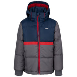 Trespass Childrens/Kids Strewd Contrast Zip Padded Jacket - 7-8 Years, Storm Grey