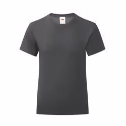 Fruit of the Loom Girls Iconic T-Shirt - 14-15 Years, Dark Heather Grey