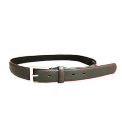 Forest Mens Colour-Stitch Leather Belt - M, Green