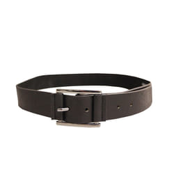Forest Mens Leather Tab Belt - L, Black