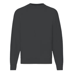 Fruit Of The Loom Mens Raglan Sleeve Belcoro Sweatshirt - M, Light Graphite