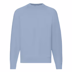 Fruit Of The Loom Mens Raglan Sleeve Belcoro Sweatshirt - 2XL, Mineral Blue