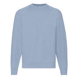 Fruit Of The Loom Mens Raglan Sleeve Belcoro Sweatshirt - 2XL, Mineral Blue
