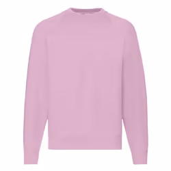 Fruit Of The Loom Mens Raglan Sleeve Belcoro Sweatshirt - 2XL, Light Pink