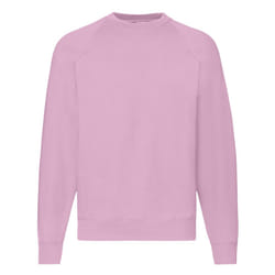 Fruit Of The Loom Mens Raglan Sleeve Belcoro Sweatshirt - L, Light Pink