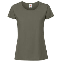 Fruit Of The Loom Womens/Ladies Ringspun Premium T-Shirt - S, Deep Green
