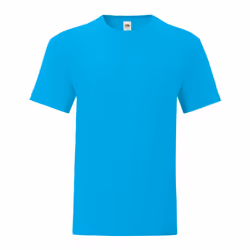 Fruit of the Loom Mens Iconic 150 T-Shirt - 3XL, Azure Blue
