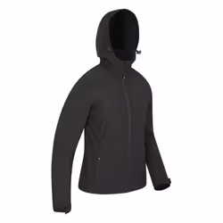 Mountain Warehouse Womens/Ladies Exodus Breathable Soft Shell Jacket - 10 UK, Black