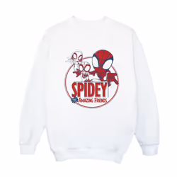 Marvel Boys Spidey And His Amazing Friends Circle Sweatshirt - 3-4 Years, White