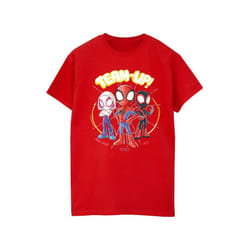 Marvel Boys Spidey And His Amazing Friends Sketch T-Shirt - 12-13 Years, Red