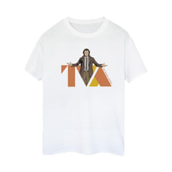 Marvel Womens/Ladies Loki TVA Pose Cotton Boyfriend T-Shirt - M, White