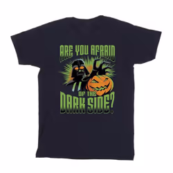 Star Wars Mens Dark Side Darth Vader Cotton T-Shirt - XXL, Navy Blue