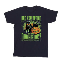 Star Wars Mens Dark Side Darth Vader Cotton T-Shirt - XXL, Navy Blue