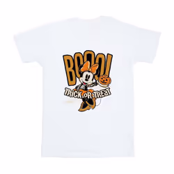 Disney Womens/Ladies Boo Trick Or Treat Minnie Mouse Cotton Boyfriend T-Shirt - L, White