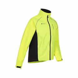 Mountain Warehouse Mens Adrenaline Iso-Viz Waterproof Jacket - XS, Yellow