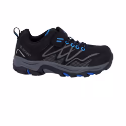 Hi-Tec Boys Blackout Low Cut Walking Shoes - 2 UK, Black/Blue