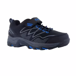 Hi-Tec Boys Blackout Low Cut Walking Shoes - 6 UK, Black/Blue