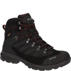 Hi-Tec Mens Clamber Suede Walking Boots - 6 UK, Charcoal/Red
