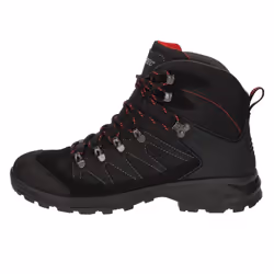 Hi-Tec Mens Clamber Suede Walking Boots - 13 UK, Charcoal/Red
