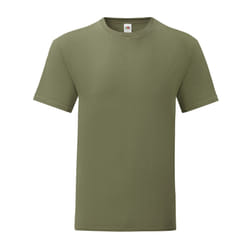 Fruit of the Loom Mens Iconic Premium Ringspun Cotton T-Shirt - XL, Classic Olive