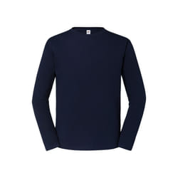 Fruit of the Loom Mens Iconic Premium Long-Sleeved T-Shirt - 3XL, Deep Navy