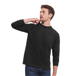 Russell Mens Classic Long-Sleeved T-Shirt - S, Black
